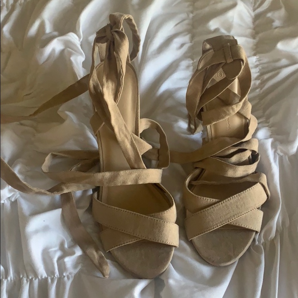Lace up heels